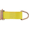 Zinc-Plated Heavy Duty Steel E-Track Rope Ring Strap - 6 Inch - 1000 Lb. Working Limit