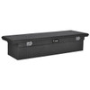 Matte Black Diamond Plate Aluminum 72 Inch Low Profile Crossover Tool Box For Pickup Trucks
