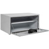 14 x 16 x 30 Inch White Underbody Tool Box W/ Built In Shelf , T Handle Latch