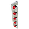 Stainless Steel Switchblade Light Bars W/ 10 Amber/Amber Front Facing, 10 Red/Red Rear Facing M3 LED Lights