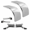 Hogebuilt Low Rider 72 Inch Stainless Steel Half Tandem Fender Kit For Freightliner W/ Air Liner Suspension