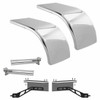 Hogebuilt 68 Inch 304 Stainless Steel Half Fender Kit For Kenworth W/ AG400L Suspension