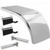 Hogebuilt 68 Inch 304 Stainless Steel Half Fender Kit For Kenworth W/ AG400L Suspension