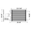 BESTfit AC Condenser 22 X 18.25 Inch For International 5000, 7000, 8000 & Ford F650-F750