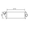 BESTfit Charge Air Cooler Kit 28.937 X 9.75 Inch For International 4100, 4200, 4300, 4400, Ford F650 & F750