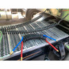 15 Foot Kink-Repairing 40MM Diameter Air Brake Coiled Hoses With 4 Inch Blue And Red Grips - Pair