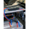 15 Foot Black 40MM Coiled Air Hose W/ 12 Inch Lead - Kink-Repairing, Sag Reduction, Anti-Tangle