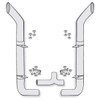 American Eagle 7-5 X 120 Inch Stainless Steel Exhaust Kit W/ Bull Hauler Stacks & Long Drop Elbows