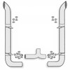 American Eagle 7-5 X 120 Inch Stainless Steel Exhaust Kit W/ West Coast Turn Stacks & Long Drop Elbows