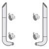 American Eagle 7-5 X 120 Inch Stainless Steel Miter Cut Exhaust Kit  For Freightliner