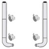 American Eagle 8-5 X 120 Inch Stainless Steel Flat Top Exhaust Kit  For Freightliner