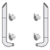American Eagle 8-5 X 120 Inch Stainless Steel Miter Cut Exhaust Kit  For Freightliner