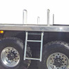 17.38 X 30.25 Inch Compact Two-Rung Retractable Truck Step W/ Non-Slip Tread