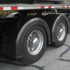 48.5 Inch Black Gel-Coat Fiberglass Wide Lip Single Axle Fender