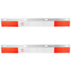 Aluminum Straight Top Flap Plates, 24 Inch W/ Reflectors