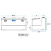 Bright Diamond Plate Aluminum 45 Gallon Transfer Tank