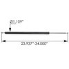 34 Inch Hood Shock, Replaces A17-19230-000 For Freightliner Cascadia & Columbia