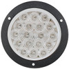 4 Inch Round Back Up Light W/ Flange Mount - White LED / Clear Lens