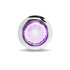3/4 Inch Amber Marker To Purple Auxiliary Dual Revolution LED Mini Button Light W/ Clear Lens-1 Diode
