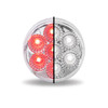 2.5 Inch Round Red Marker To White Auxiliary Dual Revolution LED Light W/ Clear Lens