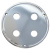 Chrome Plated Billet Aluminum Sleeper Light Attachment Plate - 4 Hole