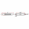 6 Inch Dual Revolution Red Marker To Green Auxiliary Slim LED Light