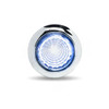 0.75 Inch Amber Marker To Blue Auxiliary Dual Revolution LED Mini Button Light W/ Clear Lens-1 Diode