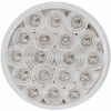 4 Inch 18 Diode White LED Clear Lens Reflector Marker Light