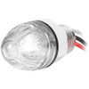 1 Inch  Dual Function Mini Watermelon Light - White LED/ Clear Lens