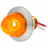 1 Inch Single Function Mini Watermelon Light W/ Chrome Bezel - Amber LED/ Amber Lens