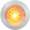 1 Inch Dual Function Mini Watermelon Light W/ Chrome Bezel - Amber LED/ Clear Lens