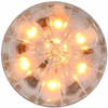 6 LED 2 1/2 Inch Dual Function Watermelon Light - Amber LED/ Clear Lens