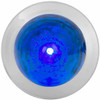 1 Inch Single Function Mini Watermelon Light W/ Chrome Bezel - Blue LED/ Blue Lens