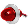 1 Inch Dual Function Mini Watermelon Light W/ Chrome Bezel - Red LED/ Red Lens