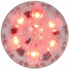 6 LED 2 Inch Dual Function Watermelon Light - Red LED/ Clear Lens