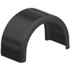 48.5 Inch Black Gel-Coat Fiberglass Full Radius Fender W/ Medium Side Wall