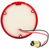 4 Inch Round 7 Diode Stop Tail & Turn Dual Function Light, Red LED / Red Lens