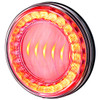 4 Inch Round 30 LED I Series S/T/T Light - Red LED/ Clear Lens