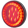 4 Inch Round 33 LED X Series S/T/T Light - Red LED/ Red Lens