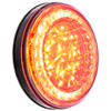 4 Inch Round 33 LED S Series S/T/T Light - Red LED/ Clear Lens