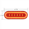 6 Inch Oval 30 LED I Series S/T/T Light - Red LED/ Red Lens