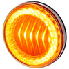 4 Inch Round 30 LED I Series P/T/C Light - Amber LED/ Amber Lens
