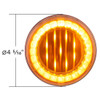 4 Inch Round 33 LED X Series P/T/C Light - Amber LED/ Amber Lens 4 Inch Round 33 LED X Series P/T/C Light - Amber LED/ Amber Lens