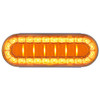6 Inch Oval 30 LED I Series Turn Signal Light - Amber LED/ Amber Lens