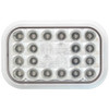 Rectangular Pearl 24 LED Stop, Turn, Tail Light - Red LED / Red Lens