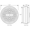 4.25 Inch Round Low Profile Spyder Light - Amber LED / Amber Lens 4.25 Inch Round Low Profile Spyder Light - Amber LED / Amber Lens