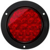 4 Inch Stop Turn Tail Light With Flange Mount - 3 Pin - Red LED / Red