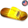 Oval Mid Turn LED Light Amber 15 Diodes