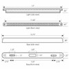 12 Inch Dual Function High/Low Red/Red LED Turn, Marker, Clearance Light Bar