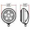 Front LED Work Light W/ Chrome/Black Housing, Flush Mount